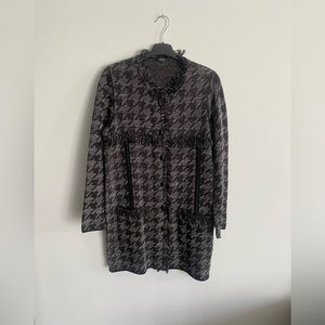 Farber houndstooth coat